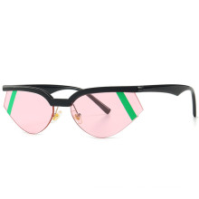 Korean Cat Eye Double Color Lens Small Frame Sexy  Women Sunglasses